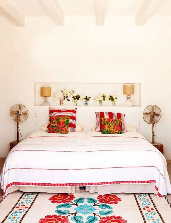 the best headboard alternatives for an apartment therapy bed with pillows and throw pillows