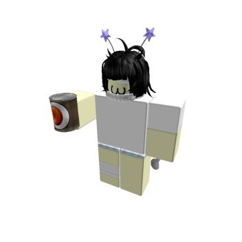 a computer character with black hair and stars on her head