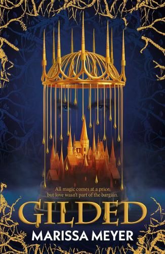 the cover to gilded by maissa meyer, with an image of a birdcage