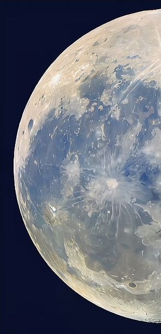 an image of the moon taken from space