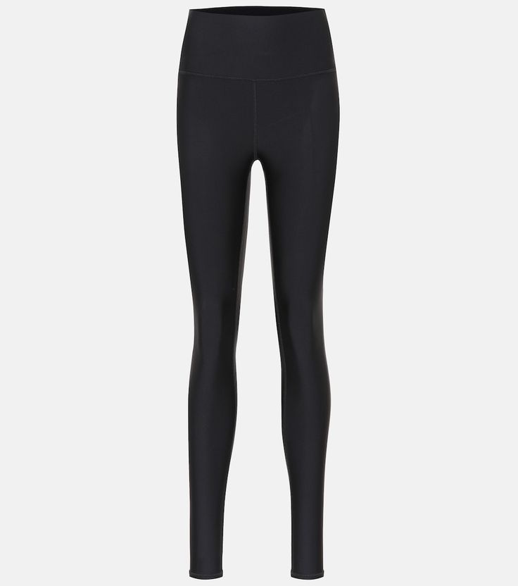 Airlift performance leggings in black - Alo Yoga | Mytheresa Alo Yoga Compressive Moisture-wicking Activewear, Sporty Compressive Activewear By Alo Yoga, Alo Yoga Athleisure Leggings For Training, Alo Yoga Athleisure Training Leggings, Alo Yoga Athleisure Leggings For Pilates, Alo Yoga Sporty Leggings For Pilates, Alo Yoga Compressive Activewear For Running, Alo Yoga Athleisure Leggings For Yoga, Alo Yoga 4-way Stretch Activewear For Pilates