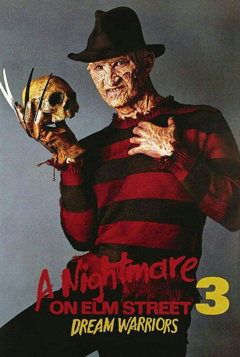 an advertisement for a horror movie with a man holding a skull and scissors in his hand