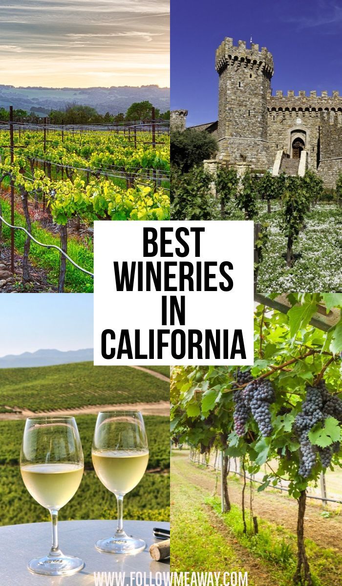 the best wineries in california are on this postcard and they're great