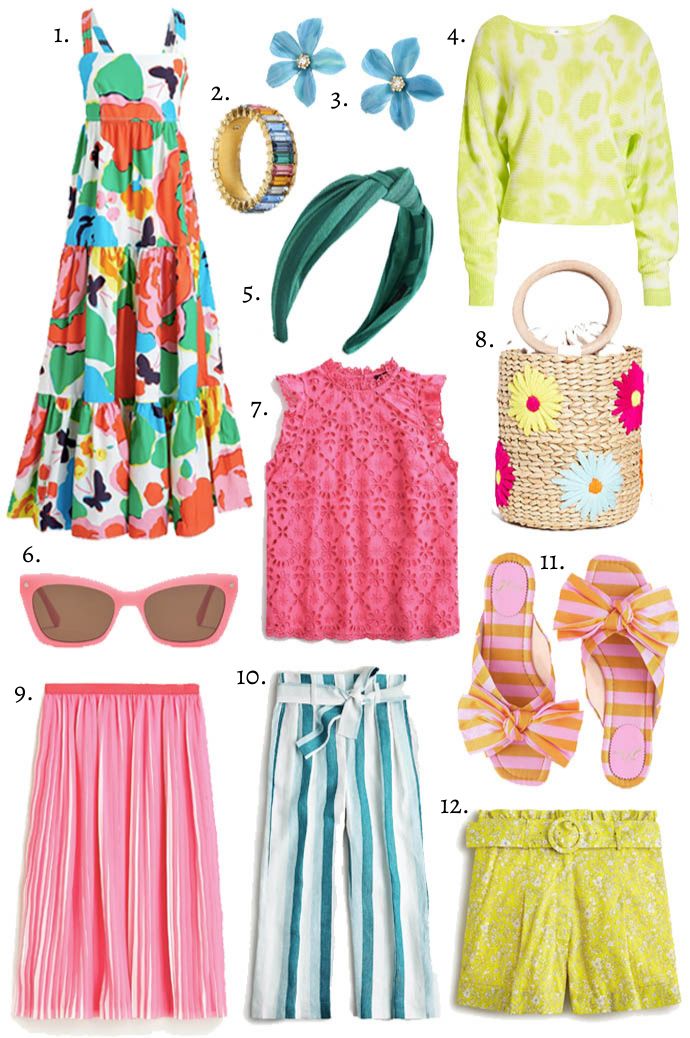 Spring Colours Outfits, Bright Spring Outfits 2023, Spring Colors Outfits Women, Spring Outfits 2024 Colorful, Spring Outfits Bright, Summer Bright Outfits, House Of Color Summer Outfits, Bright Spring Outfit Ideas, Spring Bright Outfits