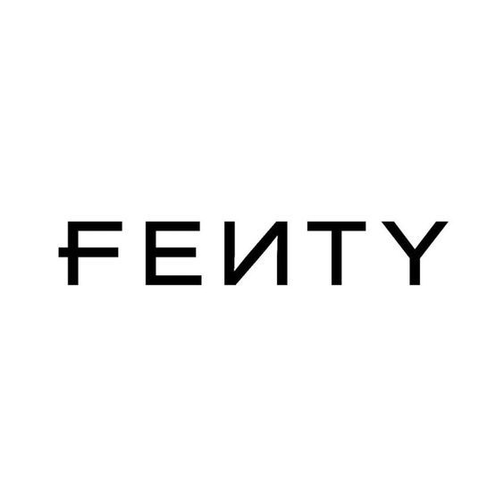 the word fenty written in black on a white background