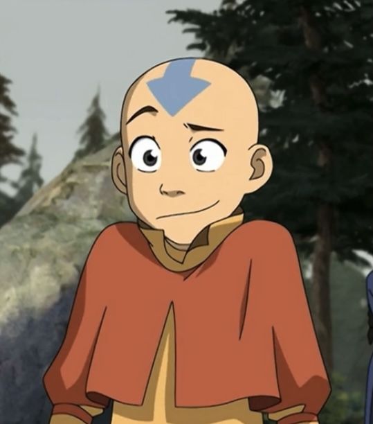 an avatar from avatar is standing in front of some trees and rocks, looking at the camera