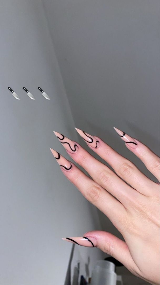 Acrylic Nails Stiletto, Horror Nails, Punk Nails, Edgy Nails, Grunge Nails, Stiletto Nails Designs, Colorful Nails, Uñas Acrilicas, Fire Nails