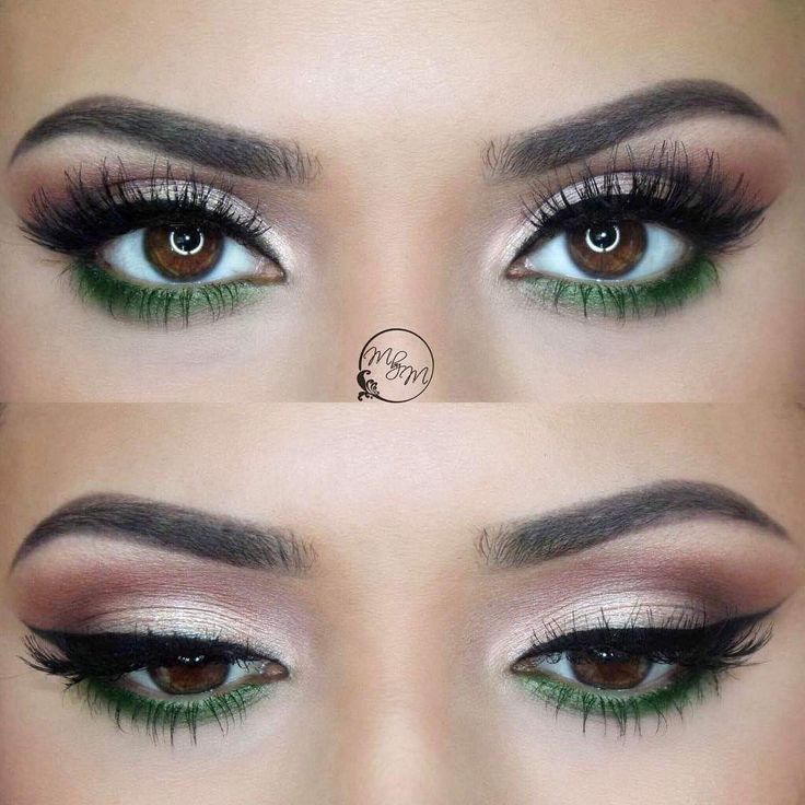 Eye Bags Makeup, Wedding Brown, Make Up Designs, Green Eyeliner, Make Up Studio, Wedding Makeup For Brown Eyes, Green Ideas, Simple Eyeliner, Neutral Eyes