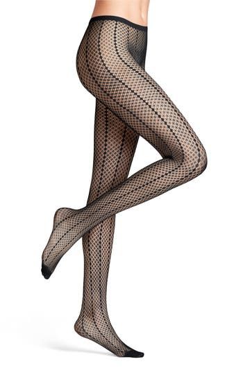 Vertical patterning defines these elegant tights made using a seamless technology that provides all-day comfort. Recycled polyamide/elastane   Machine wash, dry flat   Made in Italy Elegant Black Nylon Tights, Elegant Stretch Elastane Stockings, Elegant Micro-elastic Elastane Hosiery, Elegant Micro-elastic Nylon Tights, Black High Stretch Mesh Hosiery, Black Tight Mesh Hosiery, Black Stretch Elastane Hosiery, Elegant Stretch Nylon Hosiery, Elegant Stretch Fishnet Tights