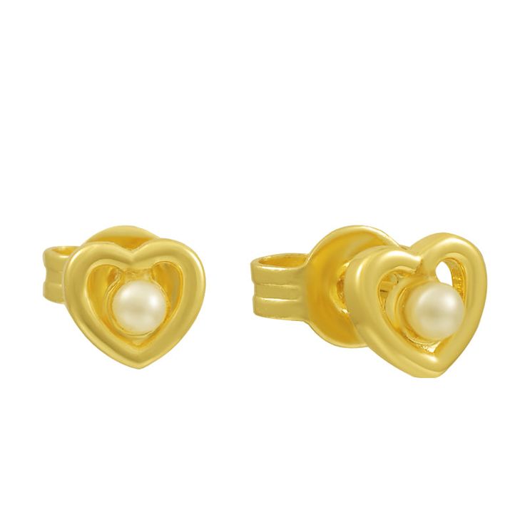 Get ready to fall in love with these playful Pearls of Love Earrings! Featuring heart-shaped studs with a gorgeous pearl in the center, these stylish earrings add a touch of charm to any outfit. Express your love and elevate your style with these quirky and fun earrings. Heart Pearl Earrings, Heart-shaped White Pearl Earrings For Pierced Ears, Gold Heart-shaped Pearl Earrings For Pierced Ears, Heart-shaped Pearl Earrings For Valentine's Day, Heart-shaped White Pearl Charm Earrings, Stylish Earring, Fun Earrings, Gold Earrings, Silver Earrings