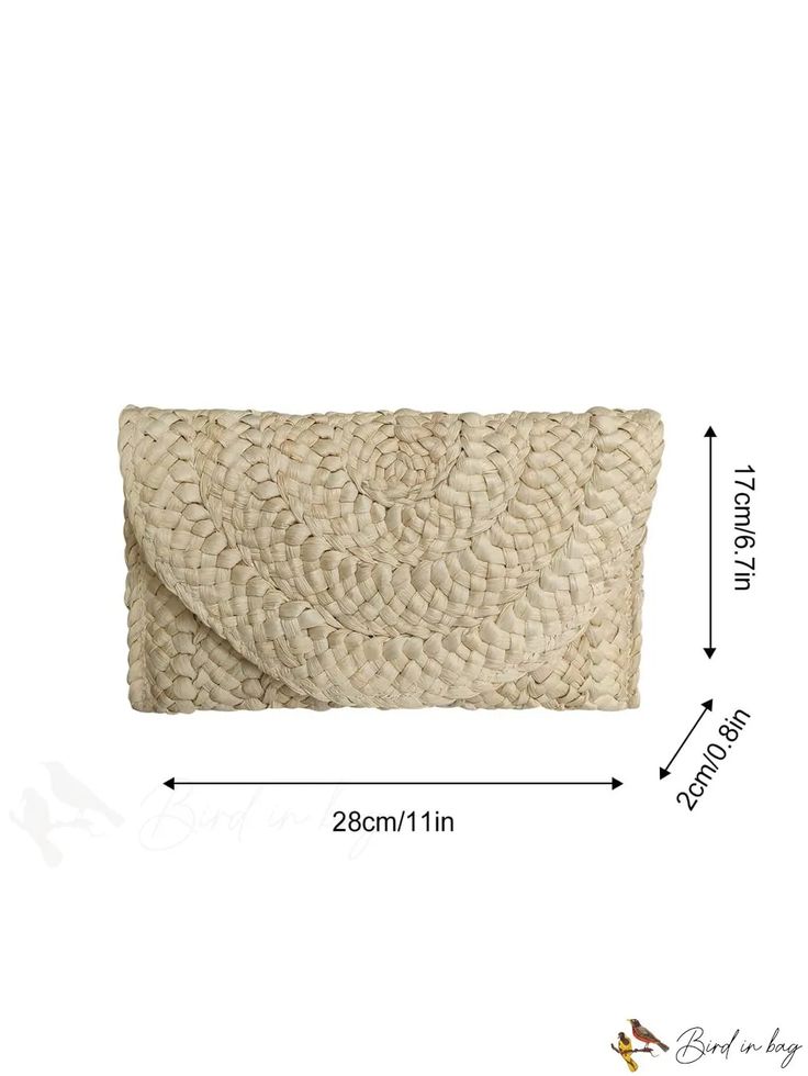 BirdinBag - Sleek Straw Shoulder Bag Versatile Beige Rectangular Clutch, Versatile Rectangular Beige Clutch, Beige Casual Summer Clutch, Casual Beige Clutch For Summer, Vacation Clutch Bag With Adjustable Strap, Portable Beige Clutch Shoulder Bag, Versatile Beige Clutch Shoulder Bag, Casual Beige Clutch For Beach, Natural Clutch Bag For Everyday Use