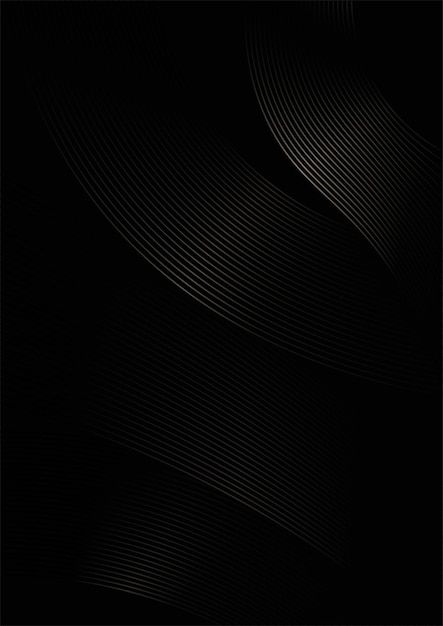 an abstract black background with wavy lines