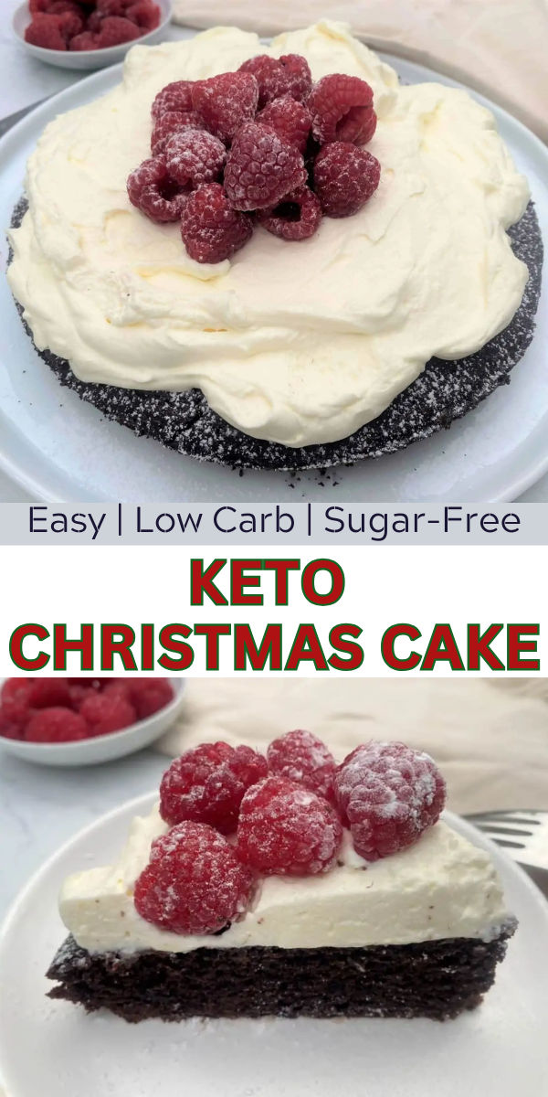 chocolate cake topped with mascarpone whipped cream and fresh strawberries Keto Box, Chocolate Christmas Cake, Mascarpone Whipped Cream, Boxed Cake, Chocolate Christmas, Easy To Make Desserts, Fresh Raspberries, Protein Packed Breakfast, Keto Chocolate