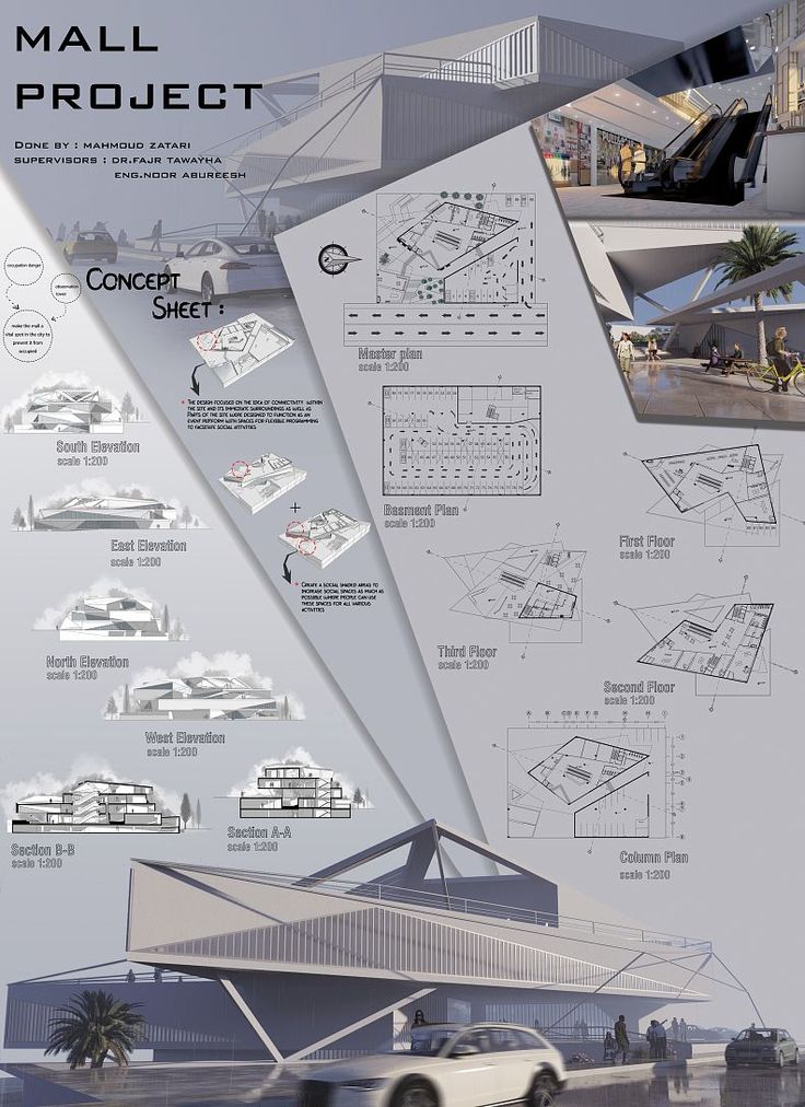 an architectural drawing shows the various parts of a building and how they are used to make it