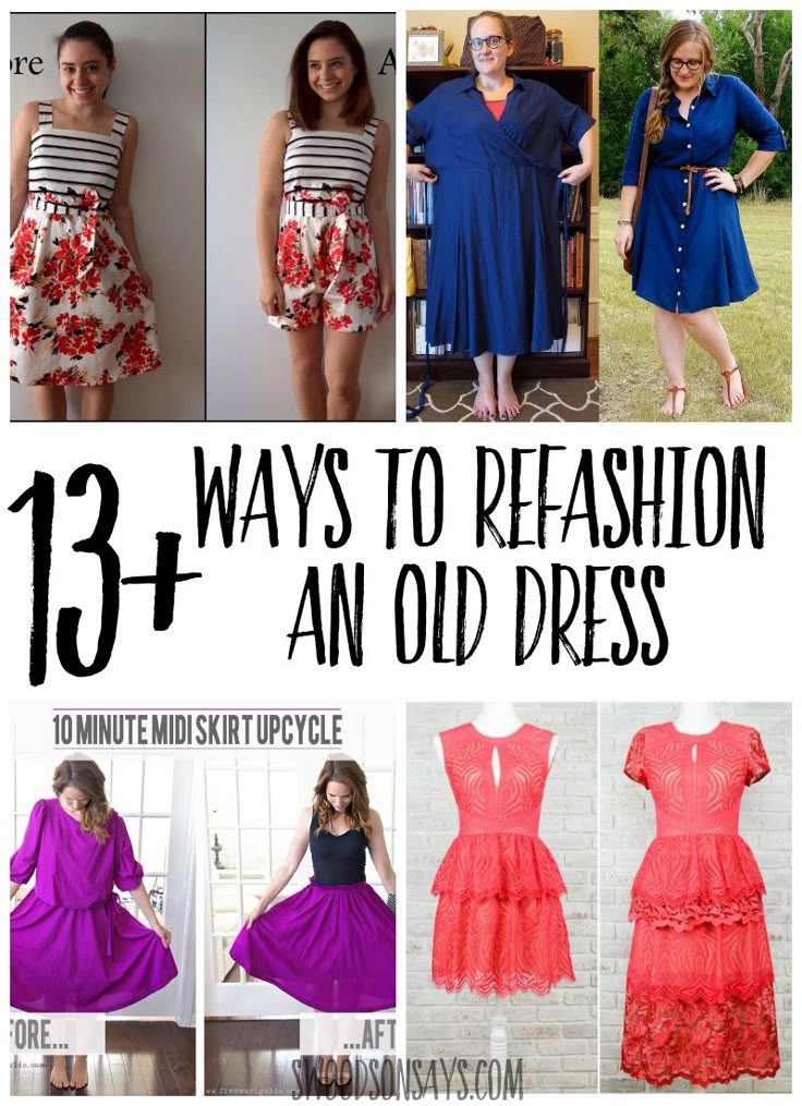 different ways to wear an old dress