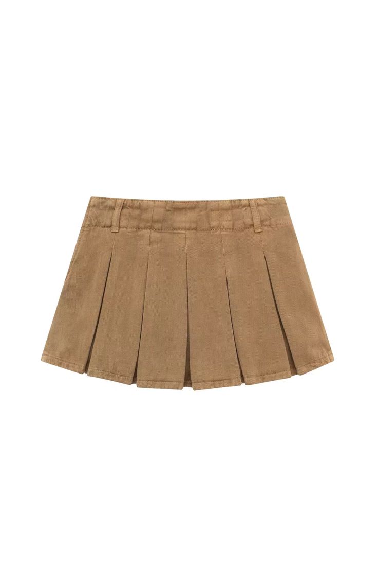 Goodnight Macaroon 'Payton' Low-waist Pleated Skort Pleated Low-waist Measurements XS - Waist 70cm, Length 31cm S - Waist 74cm, Length 32cm M - Waist 78cm, Length 33cm L - Waist 82cm, Length 34cm Machine cold and gentle cycle or hand wash cold Lay flat to dry Do not tumble dry Do not iron If you are unsure or need assistance selecting the proper size or color, please contact our Customer Services team and they'll be more than happy to help. High-waist Brown Mini Skirt, Brown Stretch Mini Length Bottoms, Stretch Brown Mini Length Bottoms, Casual Mini Skirt With Waistband, High Waist Fitted Brown Skort, Fitted Brown Skort With Pockets, High Waist Beige Skort For Fall, High Waist Brown Skort With Pockets, Khaki High Waist Mini Skirt