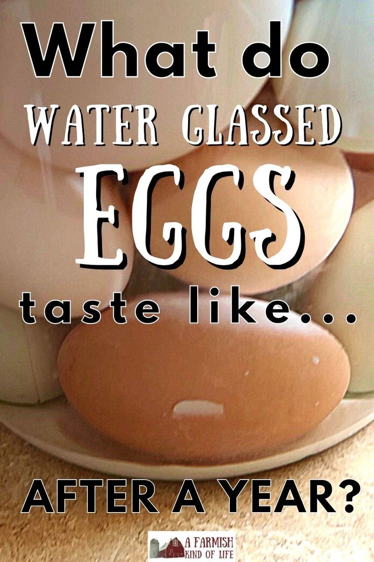 what do water glassed eggs taste like after a year?