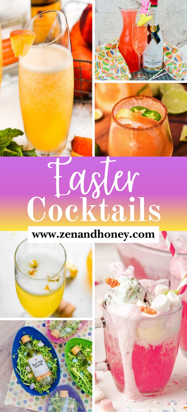 the collage shows different types of cocktails and drinks with text overlay that reads taster cocktails