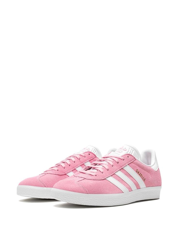 Adidas Gazelle W "Pink Glow" Sneakers - Farfetch Adidas Gazelle Pink, Pink Gazelles, Impossible Is Nothing, Sorority Rush, Shoes Girl, Sneakers Pink, Shoe Inspo, Pink Sneakers, Swag Shoes