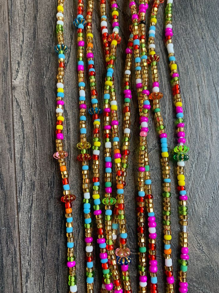 These beads come in TIE ON only, they are 45"- 55" long and self adjustable based on your waist size. ★ Please note, the Bead option you pick is exactly what you'll receive. ★ The listed prices are for one strand each. For multiple strands you'll have to indicate from the quantity section in your cart. ﻿★★★★ ALL SALES ARE FINAL. THERE ARE NO EXCHANGES OR RETURNS★★★★ Uses of Waist beads ★ Cultural and Spiritual Reasons ★Waist beads as ornaments as well as for symbolic adornment, ★ which serves as Waist Beads, Matte Pink, Pink Beads, Waist Size, Multi Colored, White Color, Hair Wrap, Lily, Beads