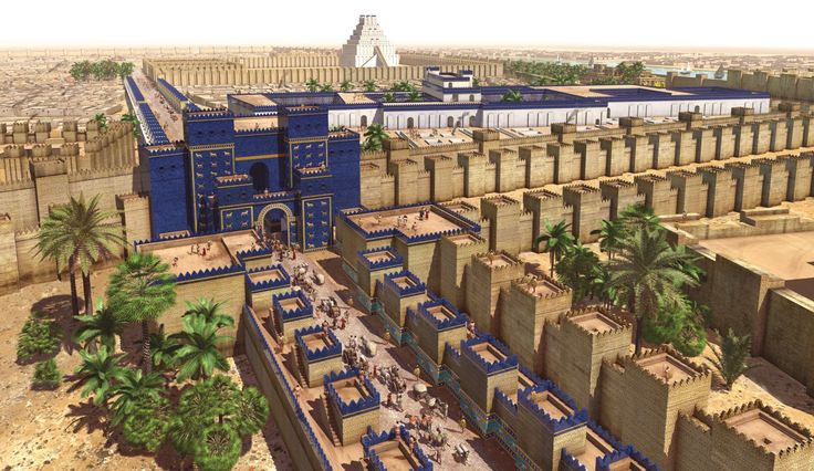 an artist's rendering of the ancient city of karnan, which has been built