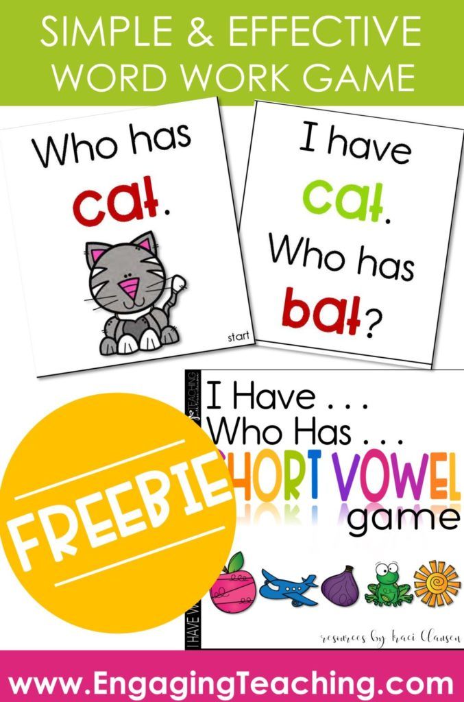 three posters with words and pictures to help students learn how to use the word game