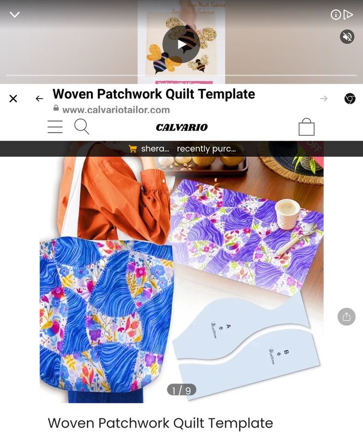 the screen is showing an image of different items on it, including bags and purses