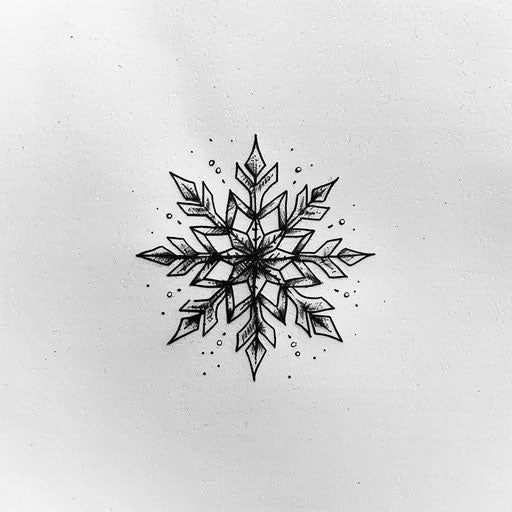 Snowflake Tattoo Design Set Snowflake Tattoo Blackwork, Snowflake Tattoos For Women, White Snowflake Tattoo, Snow Tattoo Ideas, Snowflake Tattoo Design, Winter Tattoo Ideas, Snowflakes Tattoo, Snowflake Tattoos, Snowflake Tattoo