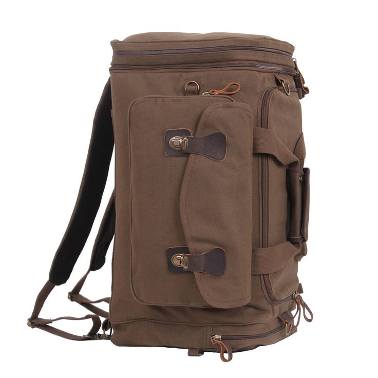 Rothco Canvas Extended Stay Travel Duffle Bag — Luminary Outdoor Canvas Bag With Luggage Sleeve, Functional Canvas Duffle Bag With Luggage Sleeve, Canvas Travel Bag With Luggage Sleeve For Outdoor Activities, Canvas Travel Bag With Luggage Sleeve For Outdoor, Casual Duffle Bag With Leather Handles For Outdoor, Outdoor Canvas Travel Bag With Leather Trim, Outdoor Canvas Travel Bag With Zipper, Outdoor Canvas Duffle Bag With Rectangular Shape, Cotton Duffle Bag With Luggage Sleeve For Overnight Trips