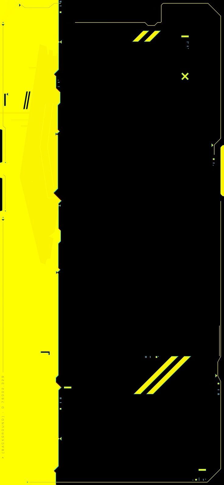 an abstract yellow and black background with lines on the bottom half of the image, along with arrows pointing in different directions