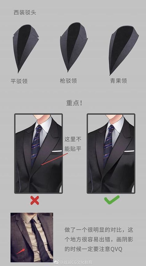 the instructions for how to tie a suit