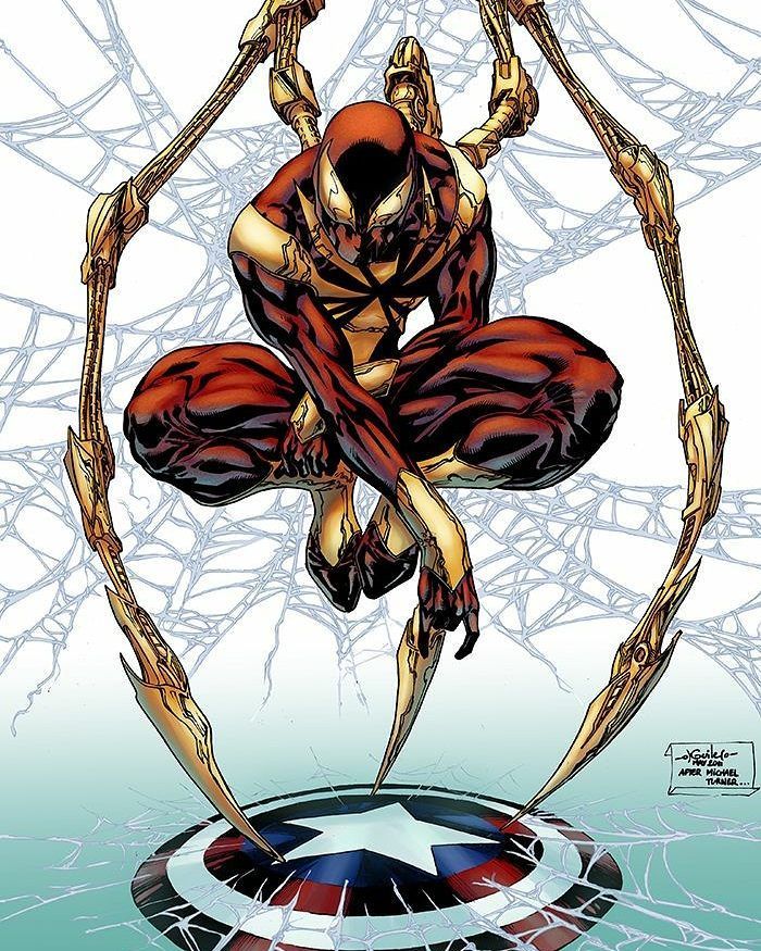 an image of a spider man in the middle of his body with arms and legs stretched out