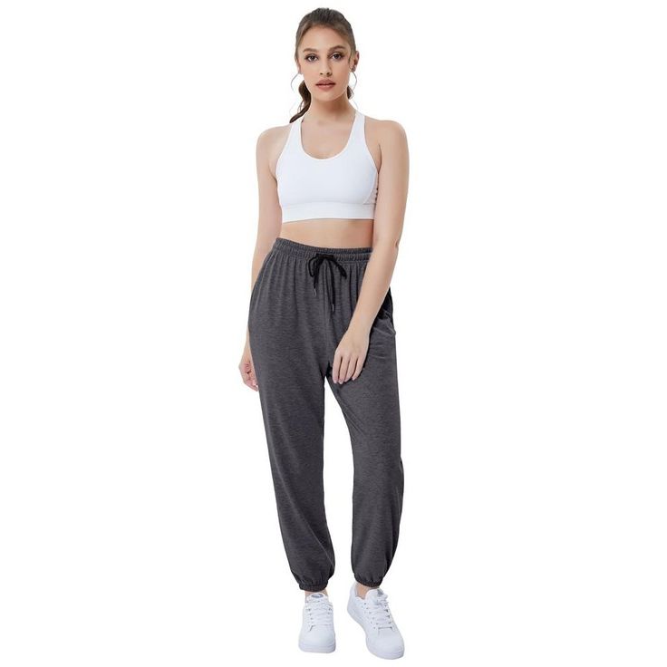 Womens baggy sweatpants with two side pockets,adjustable drawstring wide elastic waist offer a custom fit ,wide leg pants with elastic cinch bottom ,loose fit athletic pants. Active high waisted sweat pants, workout baggy jogger lounge pants,elastic waist pants for women£¬wide leg sweatpants women£¬extra long sweatpants£¬womens joggers with pockets£¬sweatpants for teen girls£¬gym pants for women,fleece sweatpants for women,prefect for spring,fall and winter. joggers pants for women feature two s Fall Sweatpants, Long Sweatpants, Womens Joggers, Comfy Lounge Pants, Casual Lounge Wear, Workout Pants Women, Sweatpants For Women, Sweatpants Women, Pocket Sweatpants