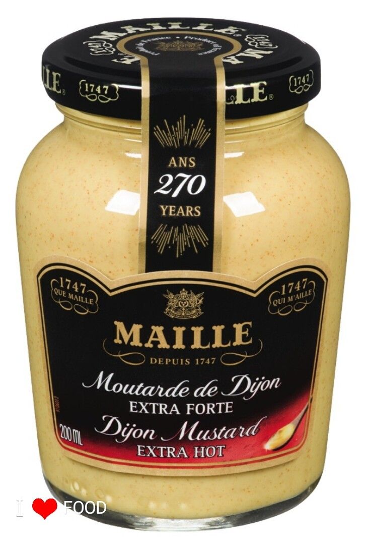 a jar of mayonnaise is shown with the label on it's lid