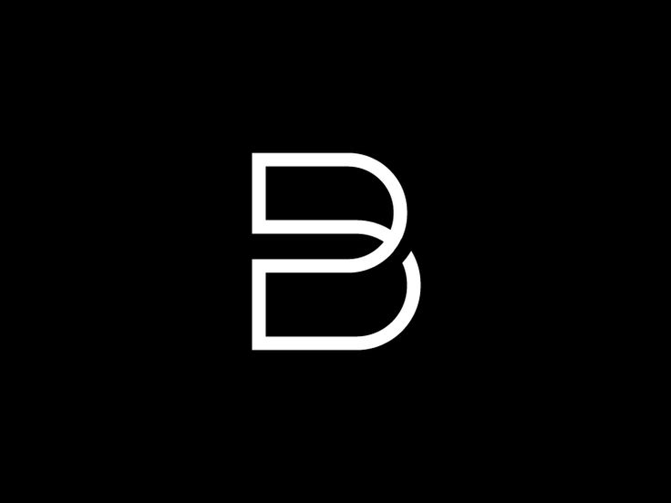 the letter b is made up of white letters on a black background, and it looks like