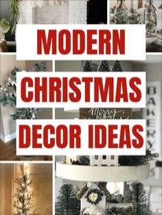 the cover of modern christmas decor ideas