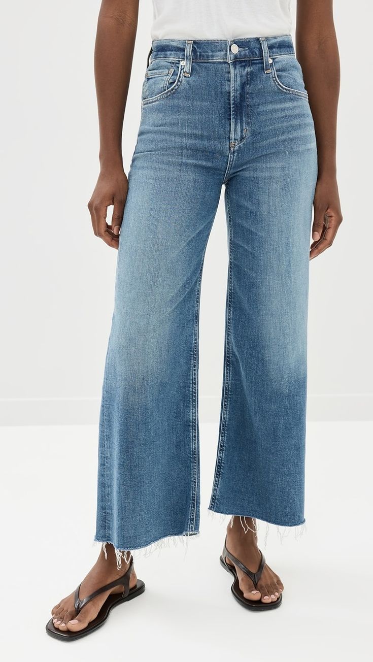 Citizens of Humanity Lyra Wide Leg Crop | Shopbop Citizens Of Humanity Jeans, Medical Problems, Citizens Of Humanity, Healthcare Professionals, Stretch Denim, New Arrivals, Wide Leg, Fashion Inspo, Fashion Outfits