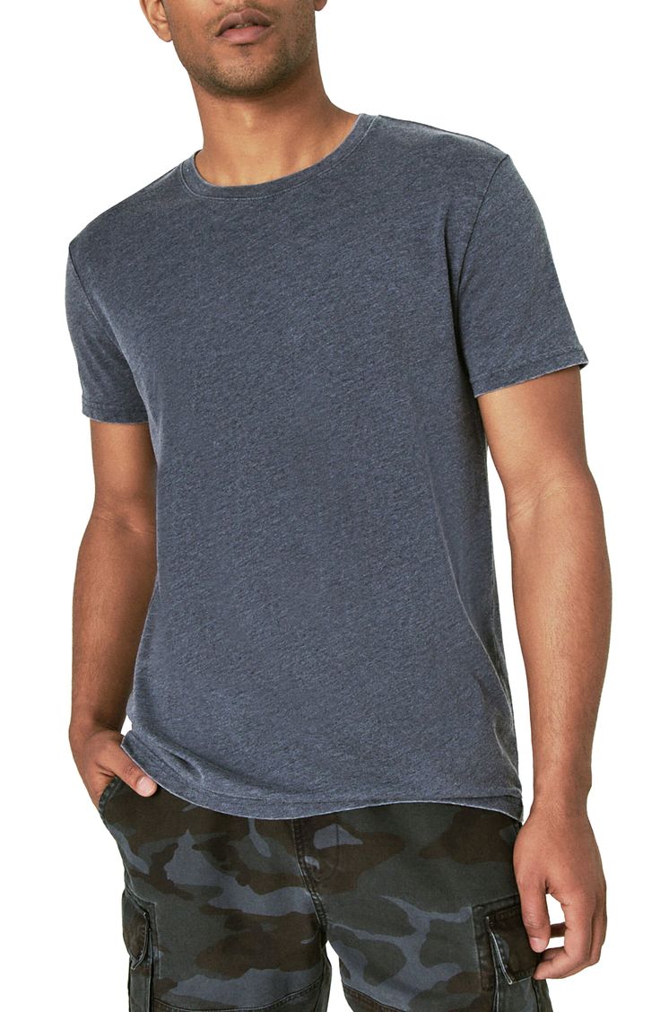 Washed and faded to old-favorite perfection, this burnout T-shirt sports a classic fit and a vibe that's nothing but relaxed. Crewneck Short sleeves 50% cotton, 50% polyester Machine wash, tumble dry Imported American Shirts, Blue Shorts, Lucky Brand, Venice, Short Sleeves, Tee Shirts, Nordstrom, Crew Neck, Mens Tshirts