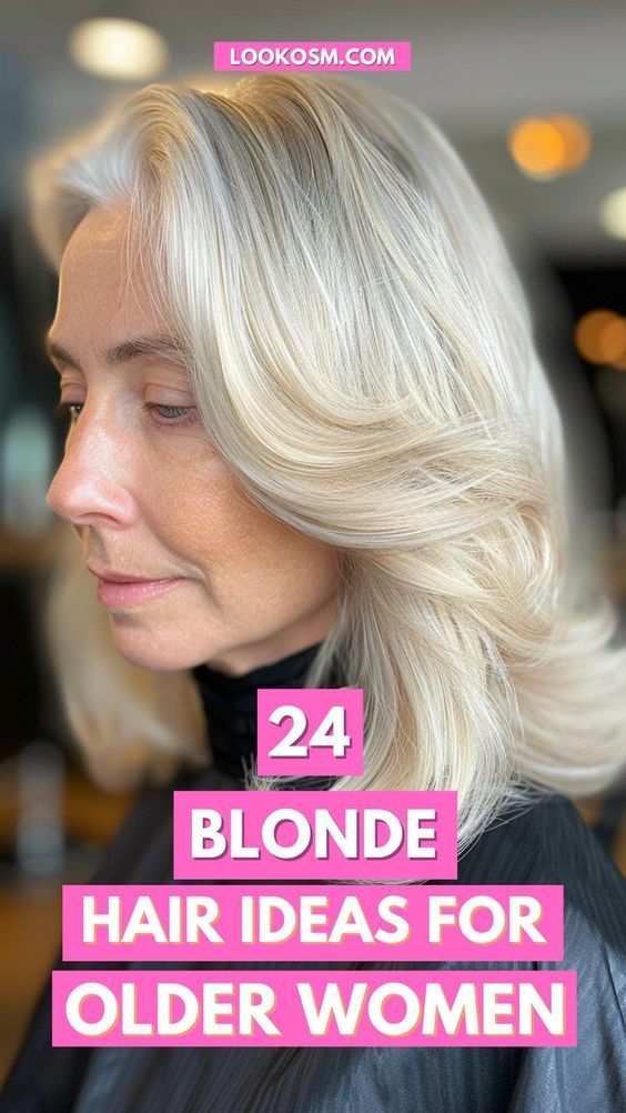 Looking to update your style as you get olderChoosing the right blonde hair color can make a big differenceOur guide offers 24 carefully selected hairstyles for older women that blend classic elegance with Toning Down Blonde Hair For Fall, Blonde Hair Color Ideas For 40 Year Olds, Best Blonde For Greying Hair, Blond Color Ideas, Full Head Colour Blonde, Extra Light Ash Blonde Hair, Blonde Hair Color For 50 Year Old Women, Blonde Hair With Dark Undertones, Blonde Hair Colors For Fall