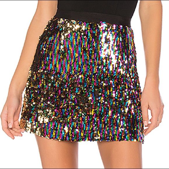 Never Worn Rainbow Sequin Skirt By Nbd! So Glam And Sexy, It’s Amazing! Rainbow Sequins, None Are Missing, No Signs Of Wear! Brand Nbd Size S Features Exposes Bad Zipper, Vibrant Rainbow Sequins All Over, Fully Lined, Never Worn Color Rainbow Sequins/Black Waistband Condition Euc/ Never Worn No Signs Of Wear (Measures 16” In Length) Open To Offers Spring Disco Mini Skirt For Night Out, Spring Disco Style Mini Skirt For Night Out, Trendy Tiered Mini Skirt For Party, Trendy Tiered Skirt For Night Out, Disco Mini Skirt For Spring, Disco Style Mini Skirt For Spring, Trendy Tiered Mini Skirt For Night Out, Trendy Tiered Skort For Night Out, Multicolor Sequined Skirt For Night Out