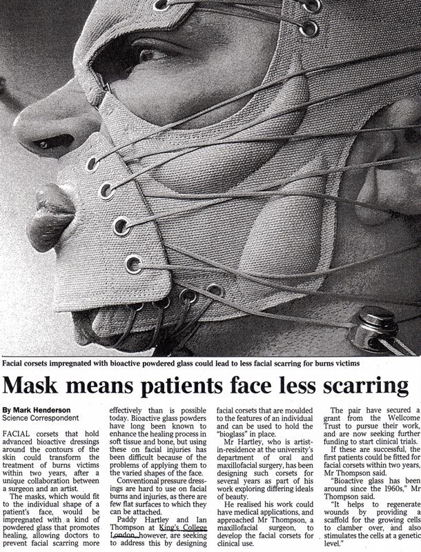 an article in the news about masks being used to help prevent them from covering their faces