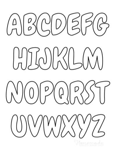 the upper and lower letters are outlined in black ink