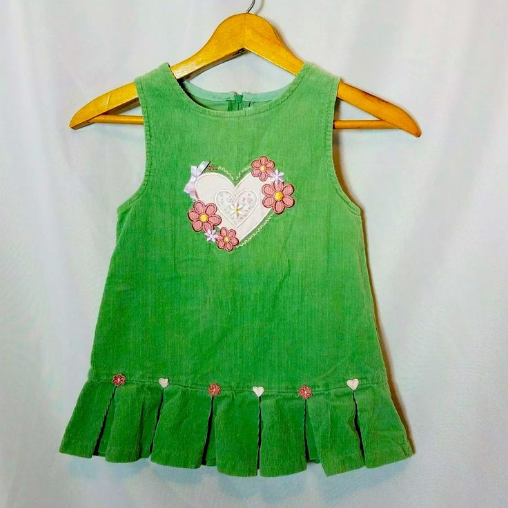 Excellent Condition. Bonnie Jean Girls 2t Dress Green Corduroy Sleeveless Pink Heart Floral Toddler. Size 18 Months. Bundle And Save 15%. Thanks So Much For Visiting My Closet. Cute Sleeveless Pinafore Dress For Playtime, Cute Cotton Sleeveless Dress, Cute Sleeveless Cotton Dress, Fitted Sleeveless Cotton Pinafore Dress, Summer Sleeveless Pinafore Dress For Playtime, Cute Cotton Sleeveless Pinafore Dress, Cute Sleeveless Cotton Pinafore Dress, Casual Sleeveless Pinafore Dress With Ruffles, Cute Fitted Sleeveless Pinafore Dress