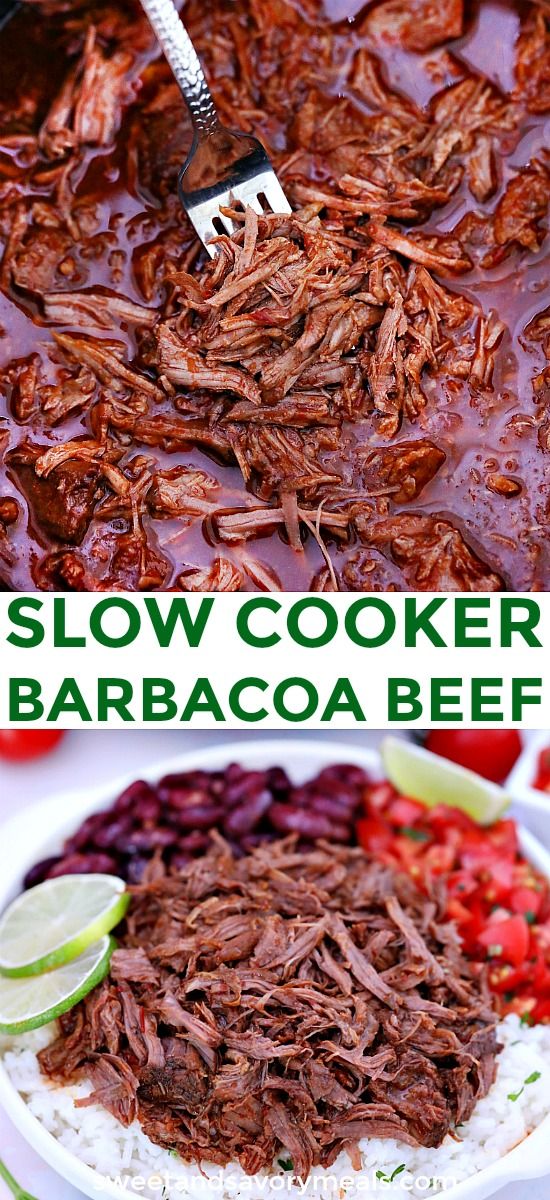 slow cooker barbacoa beef is the perfect meal to make for dinner