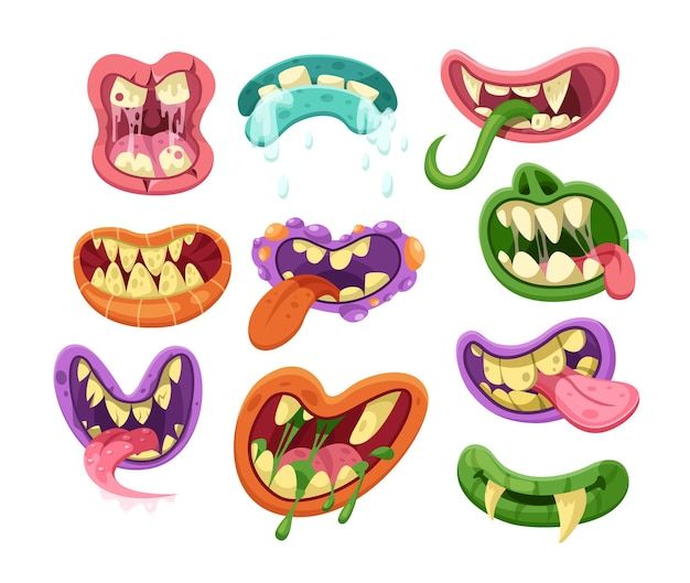 different types of teeth and mouths