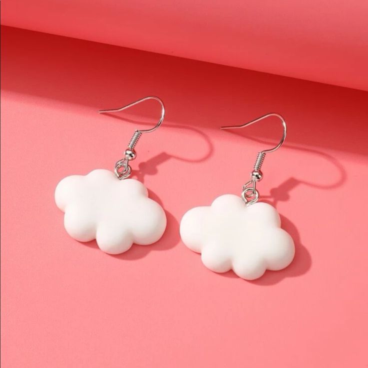 Cute Cloud Pendant Dangle Earrings Super Cute And Quirky Cloud Earrings! Alt, Y2k Style. Silver Hardware Accent. Bundle To Save In My Closet! 2/$22 3/$33 4/$44 5/$55 And So On With All Jewelry/Accessory Boutique Items Tags: Necklace, Jewelry, Silver, Gold, Accessories, Bracelets, Toe Rings, Earrings, Anklets, Chokers, Layered Necklaces, Rings, Watches, Bangle, Rhinestone, Trendy, Cute, Alt, Lgbtq, Y2k, Cottagecore Trendy Single White Earring, Trendy White Single Earring, Trendy White Drop Earrings, Casual White Drop Earrings, Cute White Earrings For Everyday Wear, Cute White Single Earring Jewelry, Cute White Dangle Earrings, Cute White Earrings For Everyday, Cute Single White Earring