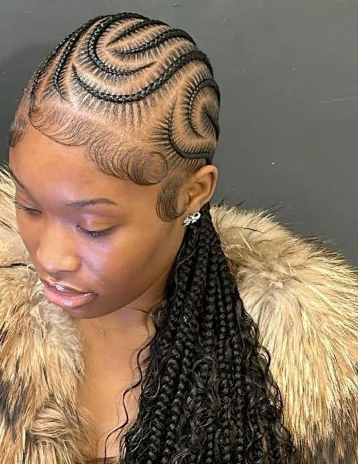 Hair Styles Braids Cornrows, Braids Hairstyles Cornrows, Girl Hair Styles, Hairstyles Cornrows, Hair Braid Designs, Hair Styles Braids, Braids Cornrows, Short Box Braids Hairstyles, Braided Hairstyles For Black Women Cornrows