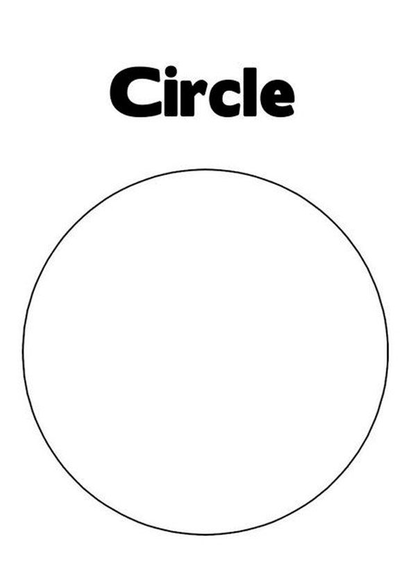 a circle with the word circle in black and white, on top of an oval