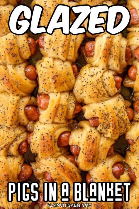 the cover of glazed pigs in a blanket