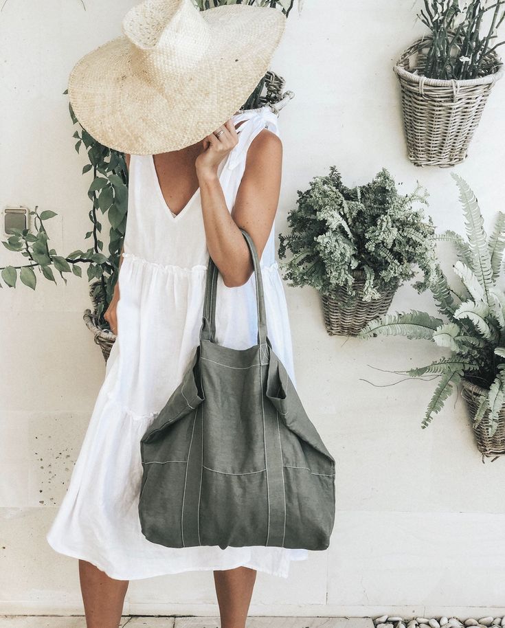 The Linen Beach Bag Features Large Linen Tote BagInside PocketWhite Contrasting StitchingLong Shoulder Straps Size Width - 55cm | Height - 43cm | Depth - 13cm Production Time As all items are made to order we require 5-7 business days for production Postage All packages are shipped with EXPRESS POST, and are delivered by DHL worldwide. Delivery is guaranteed within 1 week of shipment! @ljcdesigns Khaki Tote Shoulder Bag For Vacation, Summer Khaki Shoulder Bag For Everyday, Khaki Shoulder Bag For Everyday Summer Use, Summer Khaki Double Handle Shoulder Bag, Summer Double Handle Khaki Shoulder Bag, Summer Khaki Shoulder Bag With Double Handle, Khaki Tote Shoulder Bag For Summer, Khaki Shoulder Bag For Beach, Everyday Khaki Shoulder Bag For Summer